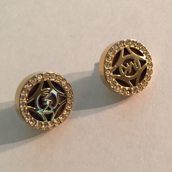 Michael Kors Jewelry - MICHAEL KORS Pave Monogram Logo Stud Earrings